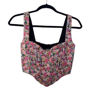 For Love and Lemons Floral Corset Top - size xs